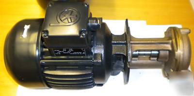 New totally enclosed fan cooled motor & brass pump * *