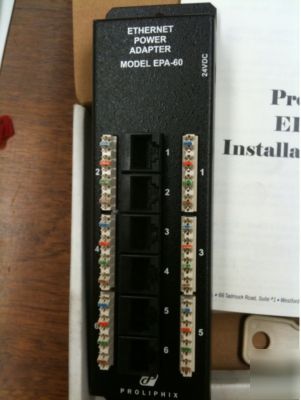 Proliphix 6 port ethernet power adapter epa-60