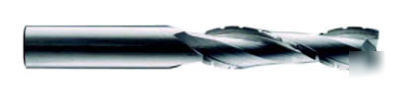 Solid carbide double flute chipbreaker upcut