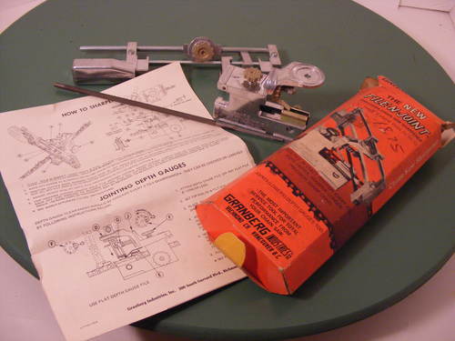 Vintage 1958 granberg file-n-joint chain saw sharpener