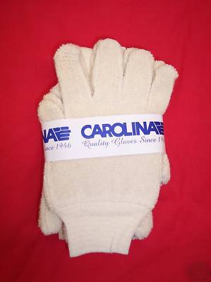 Men's large knit work gloves, 144 pr fit either hand