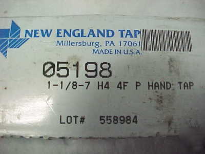 New england 01598 1-1/8-7 H4 4F plug hand tap