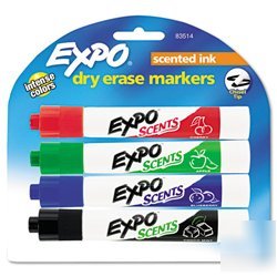 New scents dry erase markers, chisel tip, assorted c...