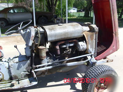 1952 to-20 ferguson tractor, live pto w/ steel 7' blade