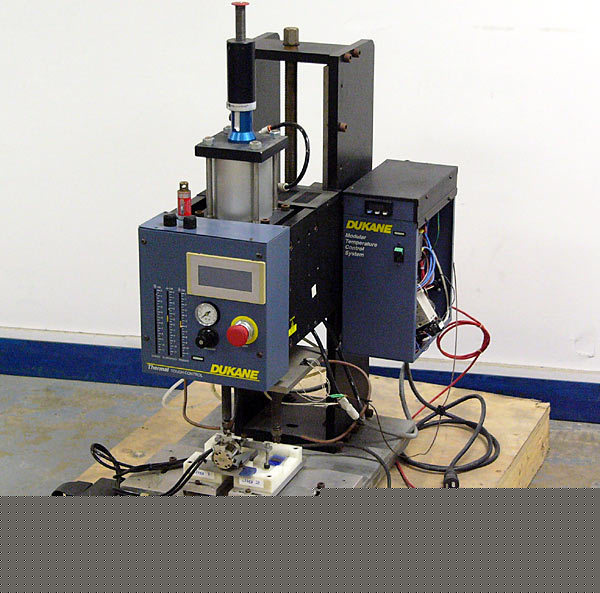 Dukane heat staking thermal press pneumatic air stake