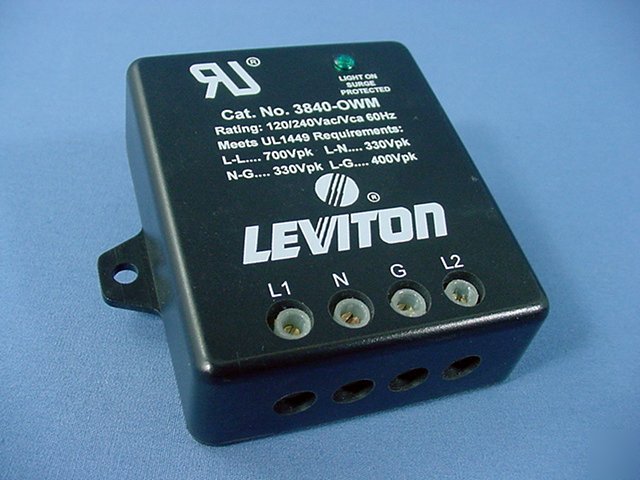 Leviton built-in surge suppressor protector 240VAC