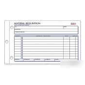 Material requisition purchasing forms - 50 sheet