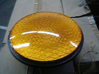 New leotek amber traffic signal led lens, in box