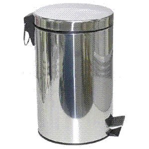 Pedal stainless steel rubbish bin 5 litre