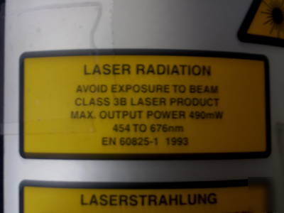 Spectra physics ion argon gas lab laser head 454-676NM