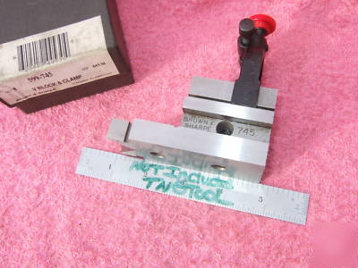 V-block & clamp brown&sharpe no.745 toolmaker machinist