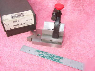 V-block & clamp brown&sharpe no.745 toolmaker machinist