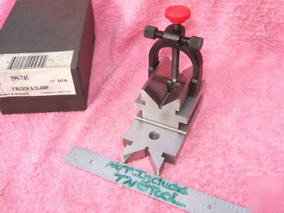 V-block & clamp brown&sharpe no.745 toolmaker machinist