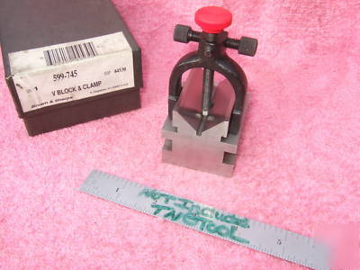 V-block & clamp brown&sharpe no.745 toolmaker machinist