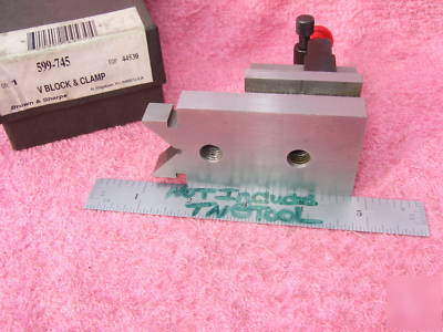 V-block & clamp brown&sharpe no.745 toolmaker machinist
