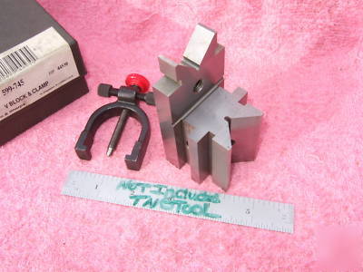 V-block & clamp brown&sharpe no.745 toolmaker machinist