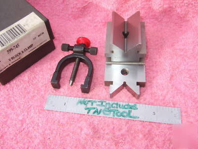 V-block & clamp brown&sharpe no.745 toolmaker machinist