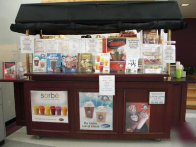Van san coffee cart and mobile support unit, and equip
