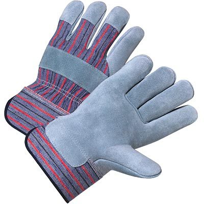 West chester heavy-duty leather palm gloves - large