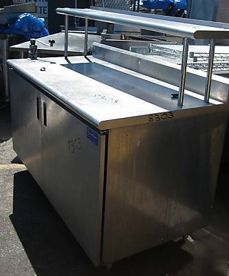 Work table with overshelf,under storage,can opener 8303