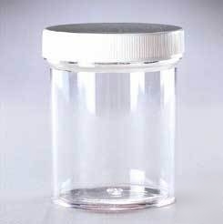 Qorpak polystyrene jars with cap 3812