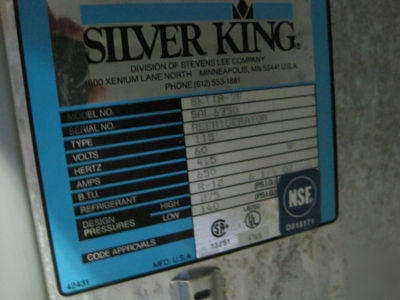 Skttr-7F silver king undercounter refrigerator 5868 