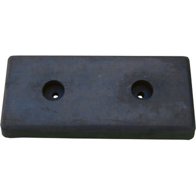 Vestil molded rubber bumper rectangular shape 18