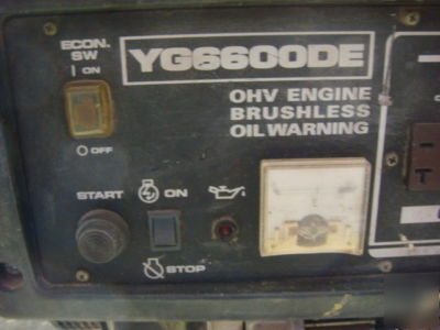 Yamaha YG6600DE 6600 w portable generator