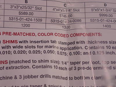 New international mechanical shim kit 3