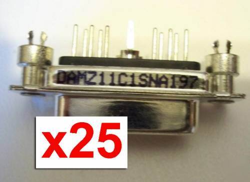 New lot 25 itt cannon DAMZ11C1SNA197 d-sub connectors