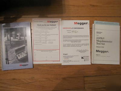 New megger 5KV megohmmeter model 210400 