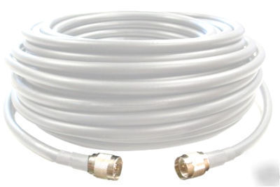 100 feet LMR400 ultra low loss coax coaxial white cable