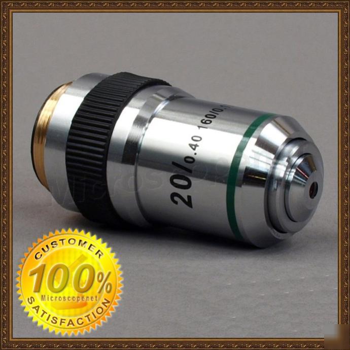 20X 160MM achromatic objective for compound microscope