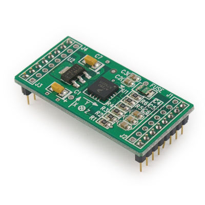 3-axis low-g accelerometer MMA7260 prototype pcb