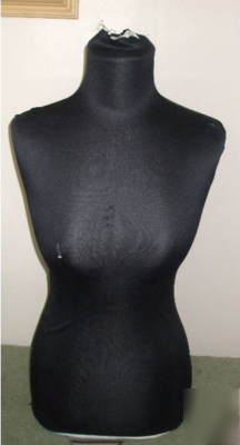 Adult female dress form torso mannequin w/two covers
