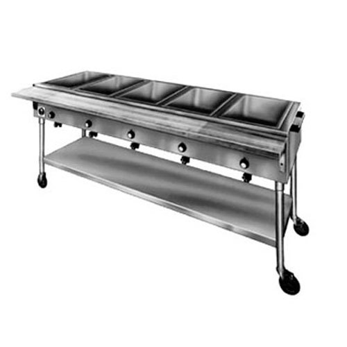 Eagle PDHT5-208 portable hot food table, 5 wells, 81.5