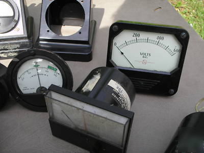 Electronic meters volt amp etc some nos 20PC lot #5 