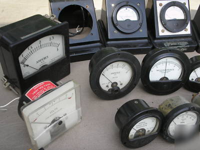 Electronic meters volt amp etc some nos 20PC lot #5 