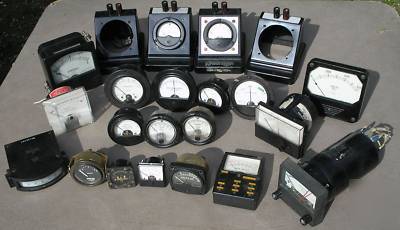 Electronic meters volt amp etc some nos 20PC lot #5 