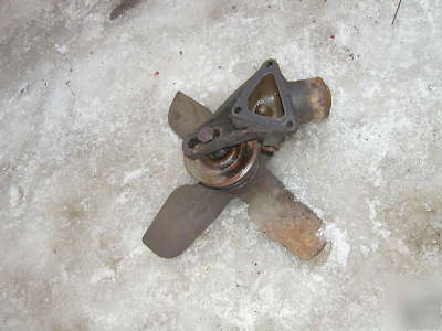 Farmall sc tractor original fan assembly w/ thermostat