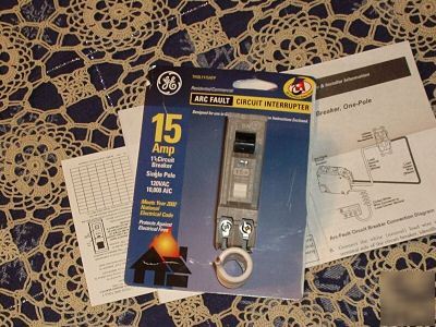Ge 1 inch THQL1115AFP2 15 amp afci arc fault breaker
