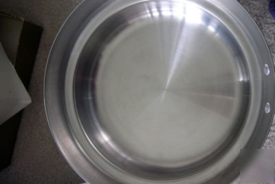 Gumps 2 qt stainless steel wood chaffing chafing dish 