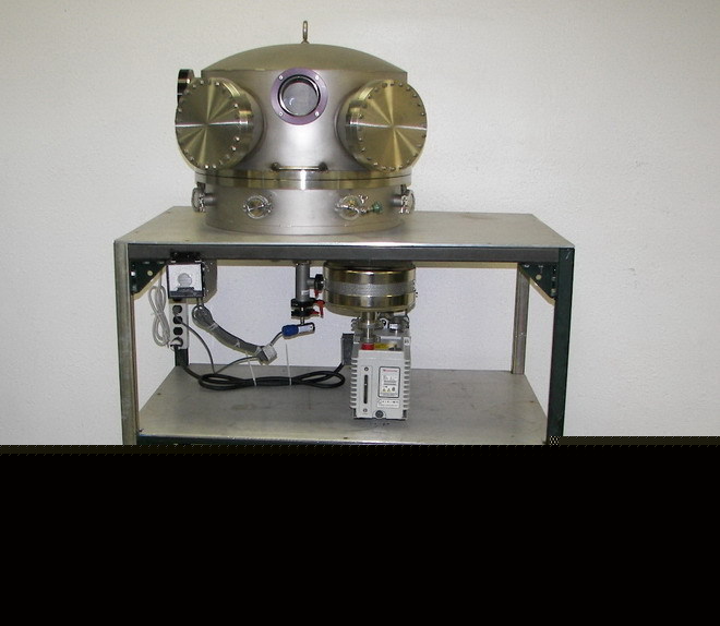 High vacuum research chamber edwards pump system mdc cf