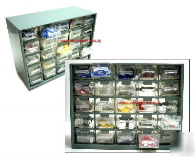 1012 electrical crimp wire connector cabinet with trays