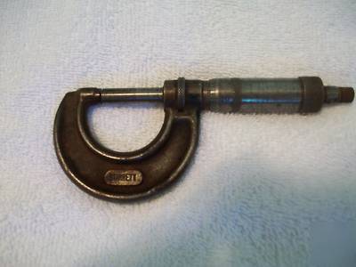 Antique starrett 1 inch micrometer
