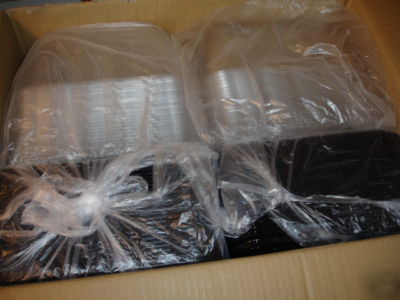 Cake container clear dome 12X12X6 black base reynolds