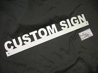 3 inch metal letter sign. made to order 18 ga steel 