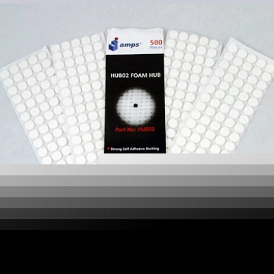 500 amps foam self adhesive cd / dvd hubs