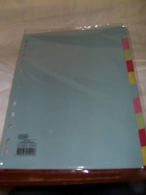 A4 10 part punched dividers