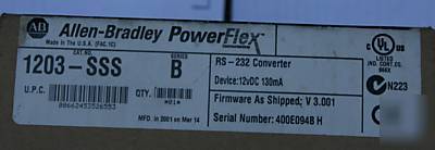 Allen bradley 1203-sss powerflex communication module 